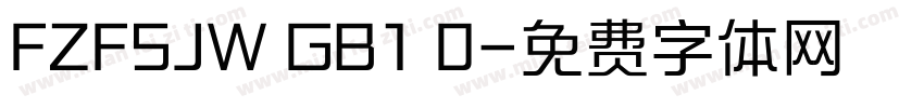 FZFSJW GB1 0字体转换